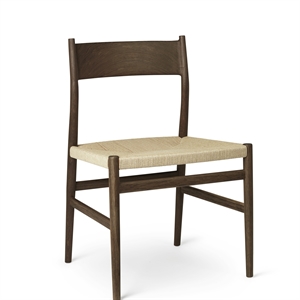 Brdr. Silla de Comedor Krüger Heritage con Respaldo Macizo de Roble Ahumado