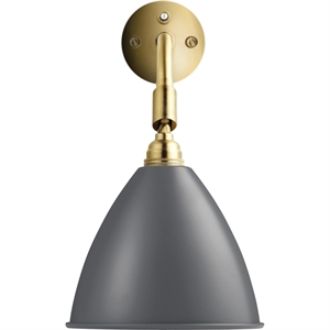 Bestlite BL7 Wall Lamp Grey & Brass