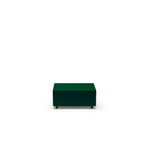 Mesa de Centro Bloc con Cajón de Established & Sons, L64, Verde Botella Brillante, Verde Pino y Verde Señal