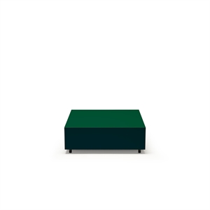 Mesa de Centro Bloc con Cajón de Established & Sons, L85, Verde Botella Brillante, Verde Pino y Verde Señal