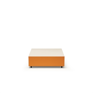 Mesa de Centro Bloc con Cajón de Established & Sons , L85, Gris Brillante, Naranja Quemado y Gris Pálido