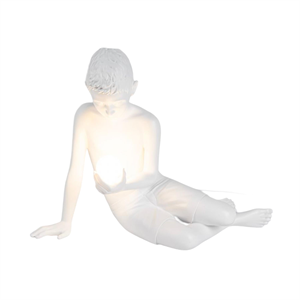 Seletti Inner Glow Mini Boy Lámpara de Mesa Blanco