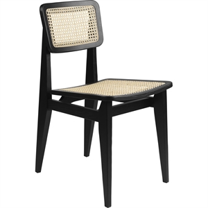 GUBI C-Chair Silla de Comedor Mimbre Francés/ Roble Negro