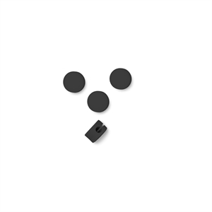 Puntos de Cable de Pedestal Color Carbón