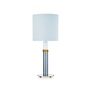 Lámpara de Mesa Carnival No. 1 , Design by Us, Azul Claro, Marrón y Blanco
