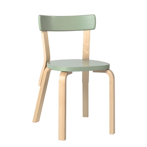 Silla de Comedor artek 69, Abedul/ Verde.