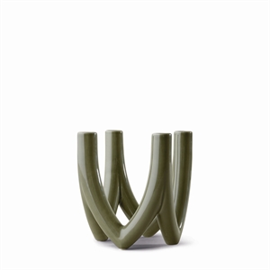Colección Ro Lámpara de Araña N° 56 Candelabro de 4 Brazos Verde Oliva