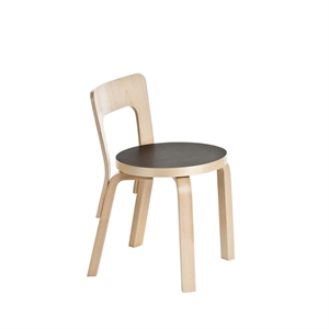 Silla Infantil artek N65 de Linóleo Negro
