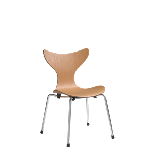 Fritz Hansen Lilje Silla Infantil Cromo/Pino Oregón