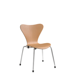 Fritz Hansen Serie 7 Silla Infantil Cromo/Pino Oregón