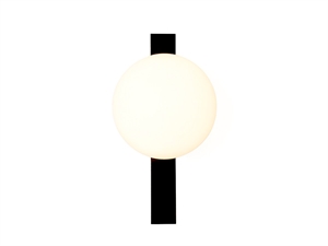 Lámpara de Pared de Exterior Estiluz Circ con Placa Negro