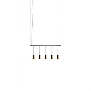 Santa & Cole Cirio Lineal 1 Módulo Lámpara Colgante Latón Pulido