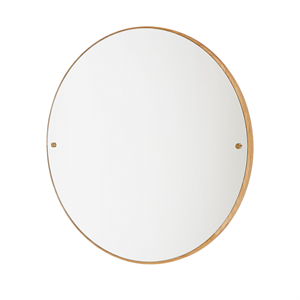 Espejo Circular Frama CM-1 Grande de Roble Natural