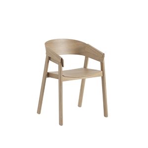 Muuto Cover Silla de Comedor con Reposabrazos Roble