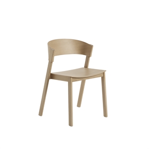 Silla de Comedor Muuto Cover con Base de Madera Roble