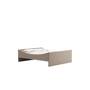 Estructura de Cama Curva Rye Sleep 160x210 Beige Oscuro