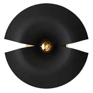 AYTM CYCNUS Lámpara de Pared Pequeño Negro/Oro