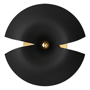 AYTM CYCNUS Lámpara de Pared Grande Negro/Oro