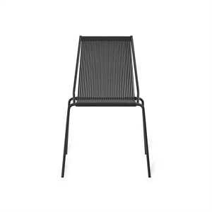 Silla de Comedor Thorup Copenhagen Noel Acero Negro /lino Negro