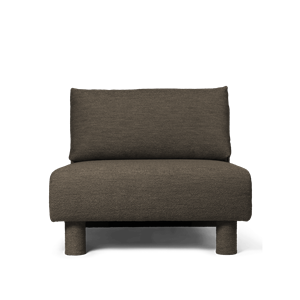 Ferm Living Dase Modul Sofá Centro Suave Bouclé/Marrón Oscuro