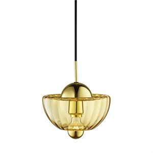 Lámpara Colgante Lotus de Ámbar y Oro de Design By Us