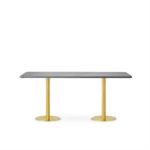 Mesa de Centro Skins Design By Us, 174 x 74, Color Dorado y Ahumado