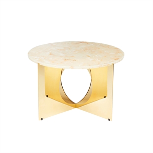 Mesa de Centro Dorada y Crema Design By Us This Is Art