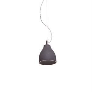 Decode Heavy Light H3 Lámpara Colgante Hormigón Oscuro Con Cordón Textil Blanco