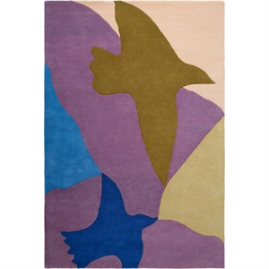 Alfombra Decotique Bird 250x350 cm Azul