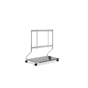 Soporte para TV con Pedestal Disco Cromo