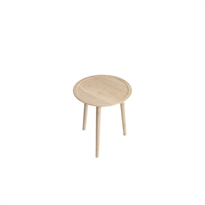 Mesa de Centro Dodona de La Colección Ro, Ø60, Roble Tratado con Jabón