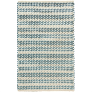 Alfombra Decotique Dune 60x90 Azul Polvoriento/ Marfil