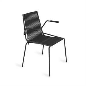 Thorup Copenhagen Noel Silla de Comedor con Reposabrazos Negro