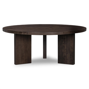 Mesa auxiliar Decotique Eden Ø90 Roble ahumado