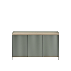 Mesa auxiliar Muuto Enfold 148x45 Roble/Verde empolvado