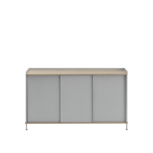 Mesa Auxiliar Muuto Enfold 148x45 Roble/ Gris