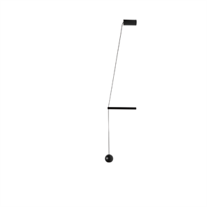 Lámpara de pared Estiluz Compass 1 2700K Negro