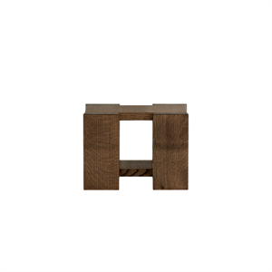 Mesa Auxiliar Rye Sleep Etagere Pequeño de Roble Rojo Ahumado