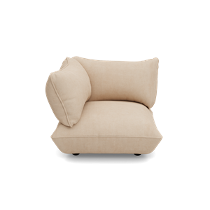 Asiento Esquinero Izquierdo Fatboy Sumo de Cuerda Reciclada, Beige