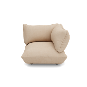 Asiento Esquinero Derecho Fatboy Sumo de Cordón Reciclado , Beige