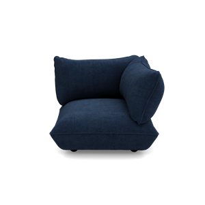 Asiento de Esquina Derecho Fatboy Sumo de Cordón Reciclado, Azul Oscuro