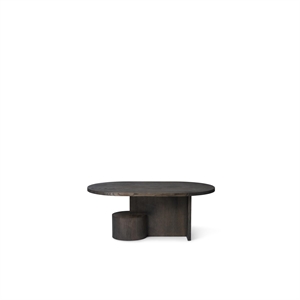 Ferm Living Mesa de Centro Insert de Madera de Fresno Negro de Negro