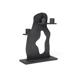 Ferm Living Erode Candelero Negro Alu