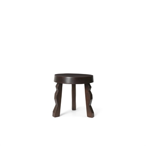 Ferm Living Taburete Faye Oscuro/Madera de Mango