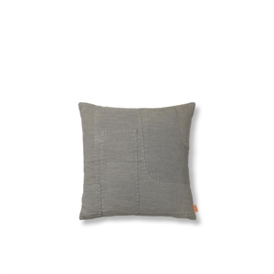 Ferm Living Cojín Darn 50x50 cm Azul Gris