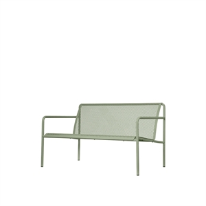 Sofá de exterior de dos plazas Dapple de Ferm Living, color verde té
