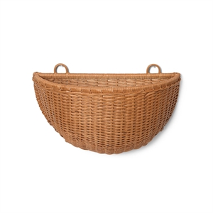 Ferm Living Cesta de Pared de Mimbre Rattan 2 Uds.