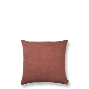 Ferm Living Almohada De Lino Pesado Rojo Baya