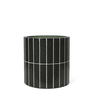 Ferm Living Tarro Pilar Verde Oscuro