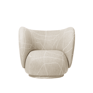 Sillón Ferm Living Rico con Asiento Giratorio, Color Arena